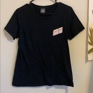 Black women’s Santa Cruz t-shirt